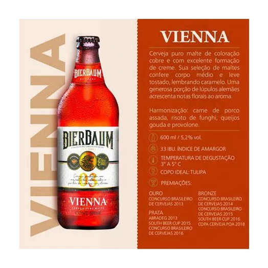 KIT DEGUSTADOR DE CERVEJAS BIERBAUM - LAGER, VIENNA E WEISS - Imagem 3