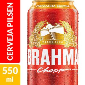 Cerveja Pilsen Brahma 550ml pack 12 unidades
