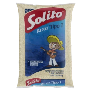 Arroz Branco Tipo 1 Solito Pacote 5kg