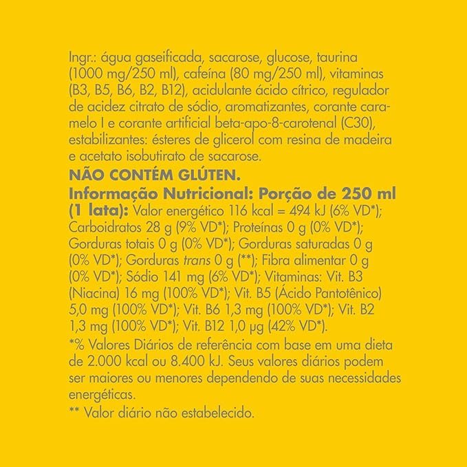 Pack de 4 Latas Energético Red Bull Tropical 250ml - Imagem 3