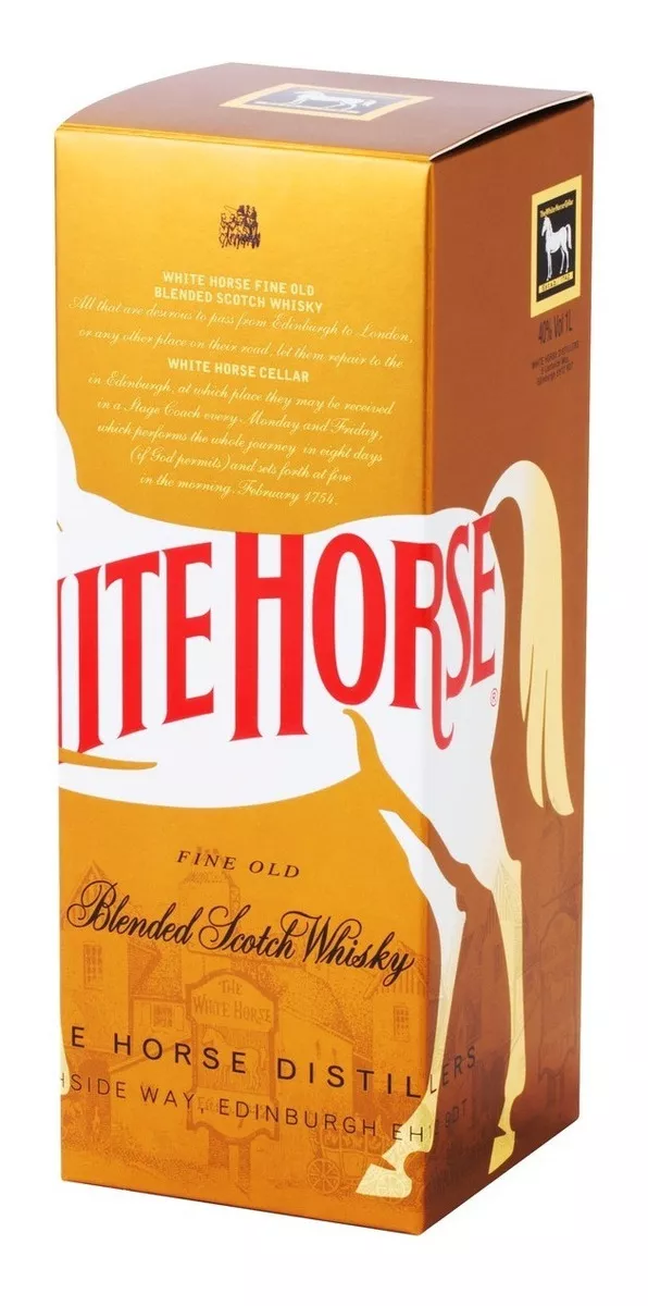 Whisky Escocês White Horse 8 Anos 1 Litro (Cavalo Branco) - Imagem 2