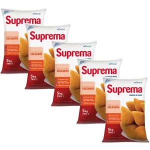 Farinha De Trigo Suprema Para Salgados 25kg Fardo C 5 Unid