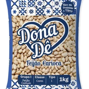 Feijão Carioca Tipo 1 Dona Dê Pacote 1 Kg Fardo C/ 10un.